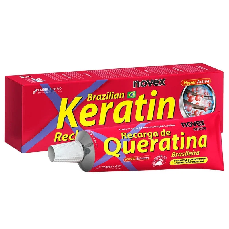 NOVEX Brazilian Keratin, crema ricarica alla cheratina, 80 g