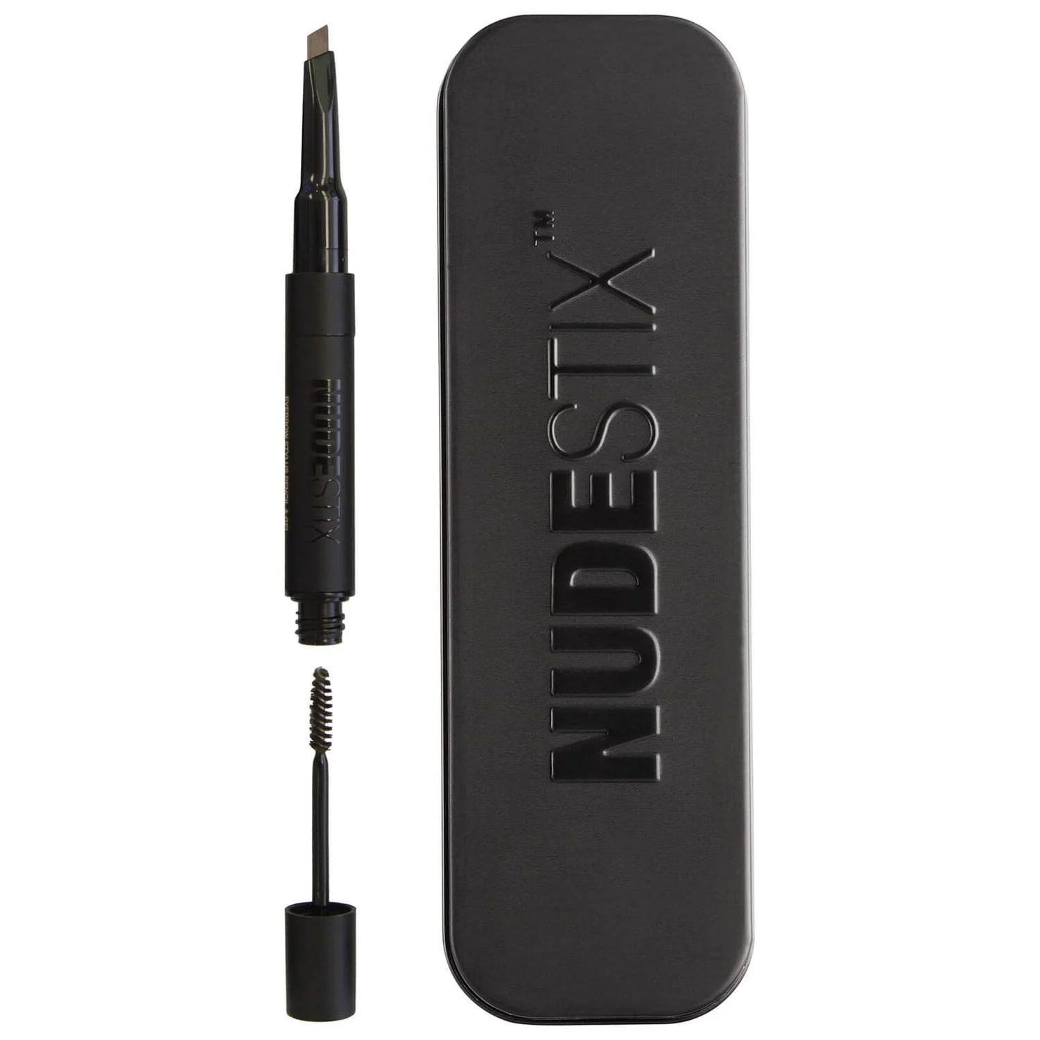 Nudestix Stilo per Sopracciglia Waterproof Matita in Crema Doppia Estremità e Gel 2 in 1 Marrone 0,2 g
