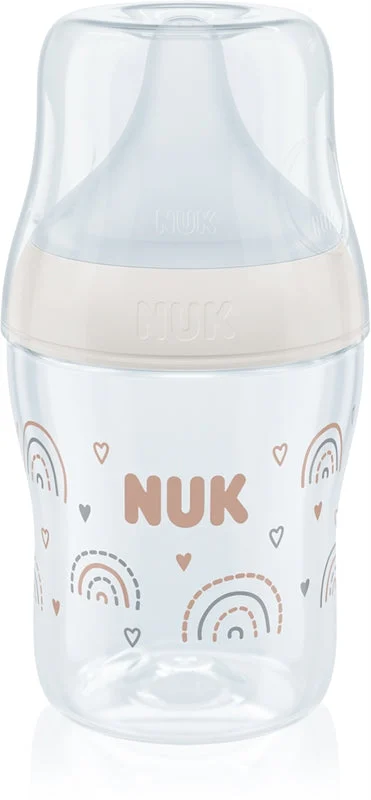NUK Perfect Match bottiglia con controllo della temperatura bianca 150 ml