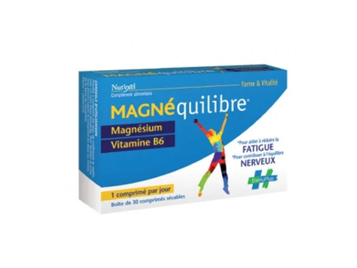 Nut'exel Magnesio e Vitamina B6 Riduzione della Fatica ed Equilibrio Nervoso 30 Compresse