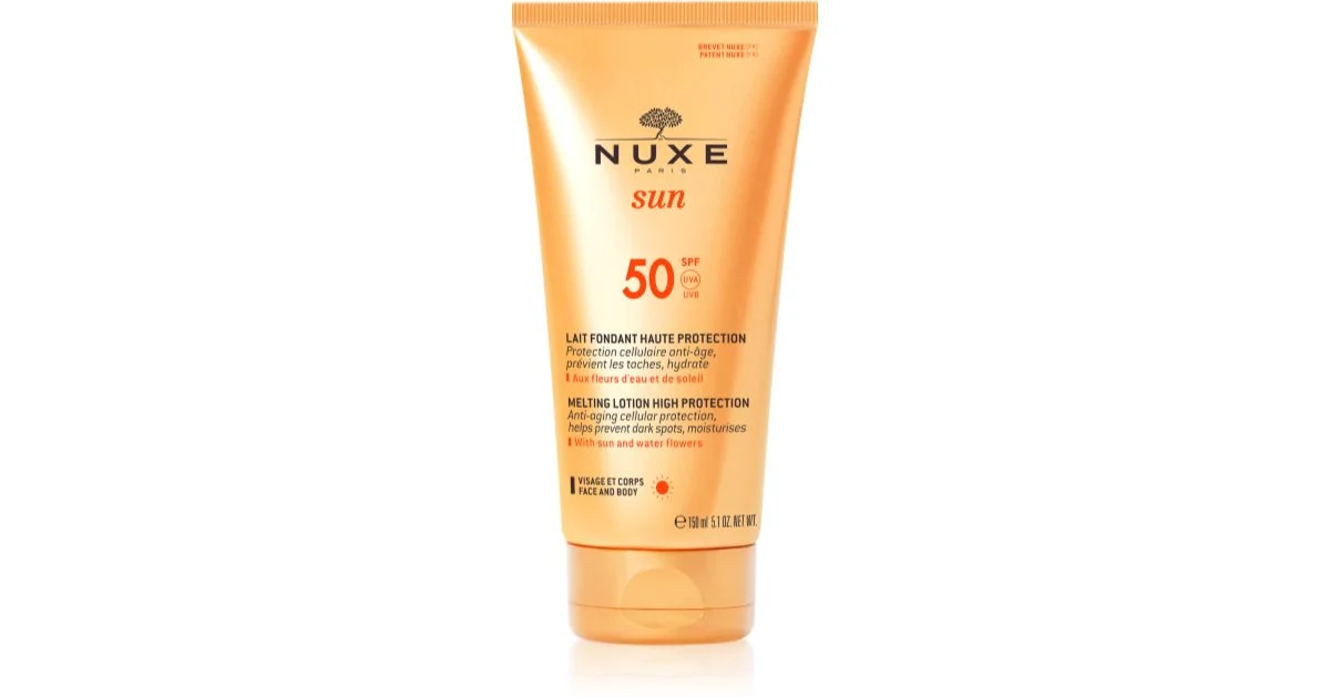 Nuxe Sun Latte Fondente Alta Protezione Viso e Corpo SPF50 150ml