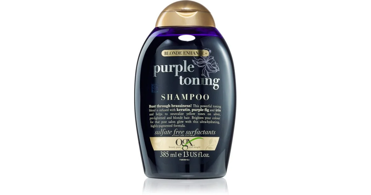 OGX Blonde Enhance+ Purple Toning shampoo viola neutralizzante per toni gialli 385 ml