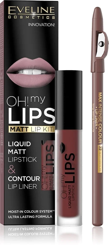 Eveline Cosmetics OH! my LIPS Matt kit per labbra 16 2 pezzi
