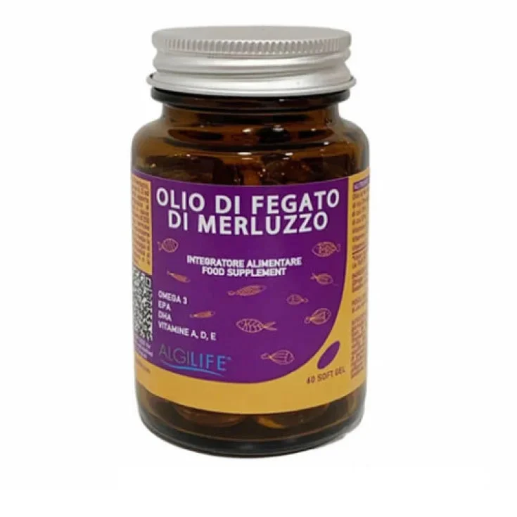 Algilife srls Olio di Fegato di Merluzzo Algilife 60 Softgel