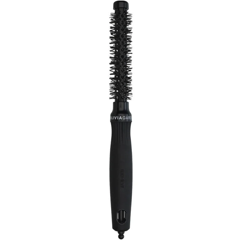 Olivia Garden Expert Blowout Shine Black - spazzola 15 mm