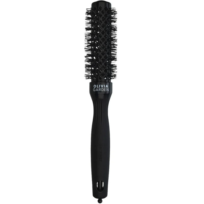 Olivia Garden Expert Blowout Shine Black - spazzola 25 mm