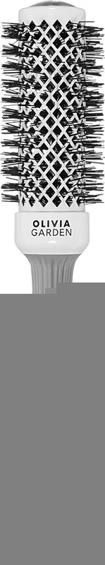 Olivia Garden Expert Shine Wavy Bristles White&Grey spazzola per capelli průměr 35 mm