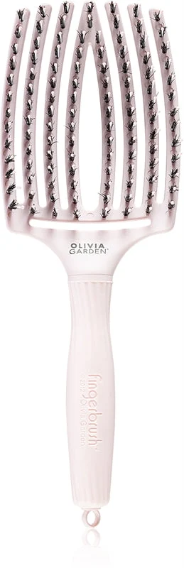 Olivia Garden Finger Brush Combo Large, Daily Care Brush, colori assortiti rosa pastello | rosa pastello