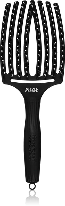 Olivia Garden Finger Brush Combo Large, Daily Care Brush, colori assortiti nero | nero