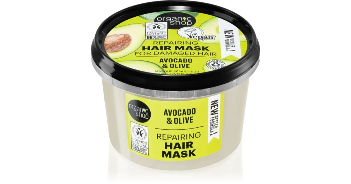 Organic Shop Avocado & Olive maschera rigenerante per capelli 250 ml
