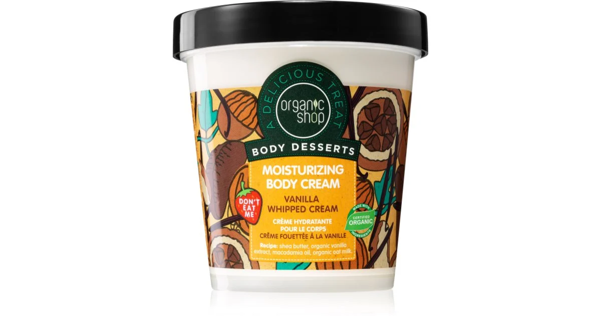 Organic Shop Vanilla Crema Corpo soave 450ml