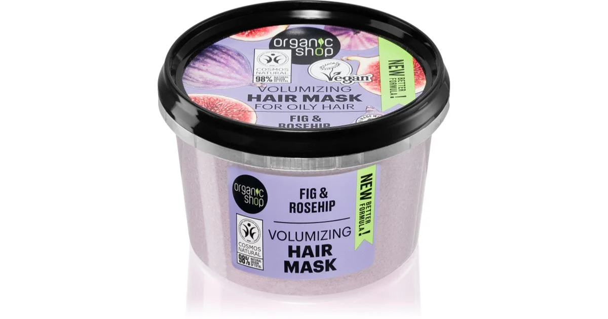 Organic Shop Organic Fichi e rosa canina maschera trattante per capelli brillanti e morbidi 250 ml
