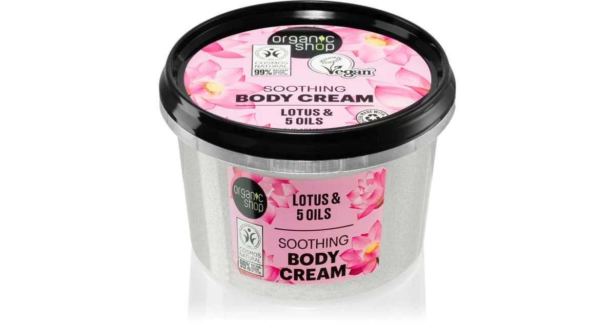 Organic Shop Organic Lotus & 5 Oli crema corpo trattante 250 ml