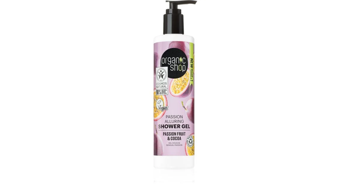 Organic Shop Passion Fruit & Cacao doccia gel dal profumo inebriante 280 ml