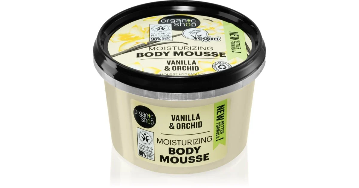Organic Shop Vaniglia & Orchidea mousse corpo con vaniglia 250 ml