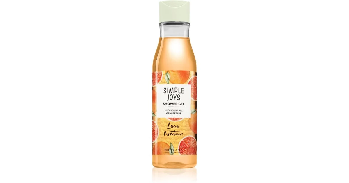 Oriflame Love Nature Simple Joys gel doccia Organic pompelmo 250 ml