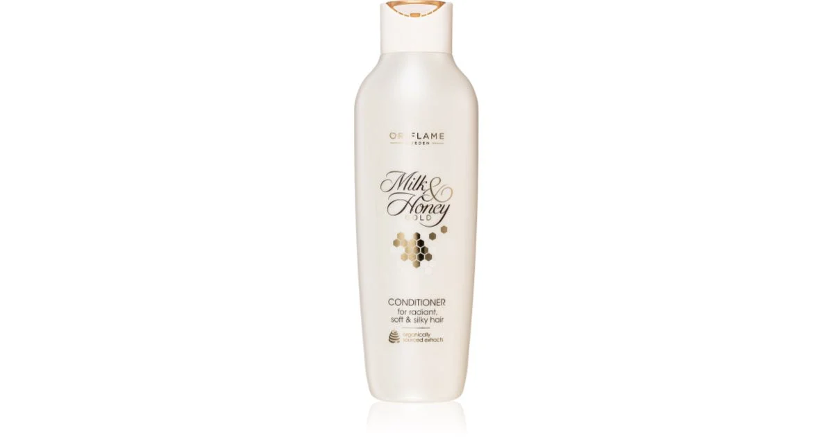 Oriflame Latte e miele oro balsamo per capelli brillanti e morbidi 250 ml