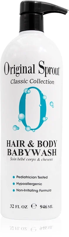 Original Sprout Original Sprout gel detergente per corpo e capelli per pelli sensibili per bambini pH 6,0 – 7,0 946 ml