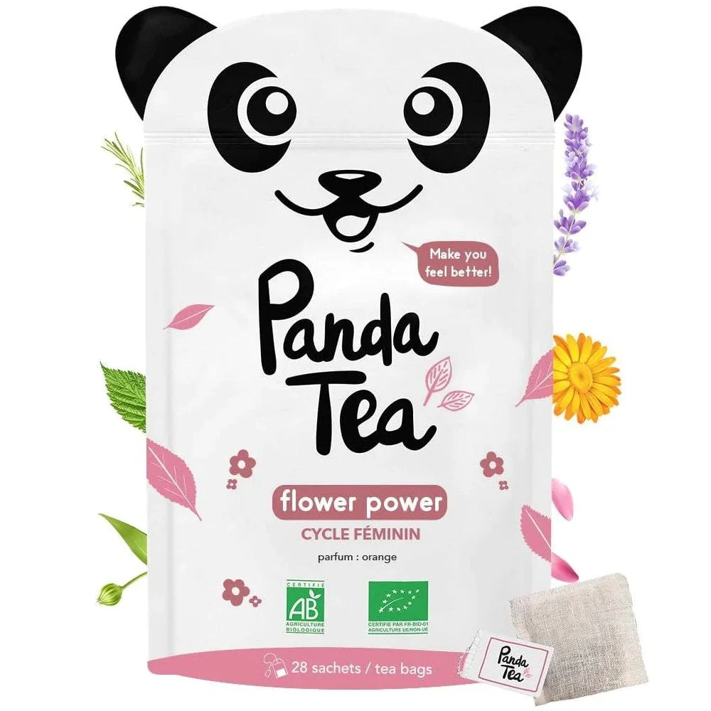 Tè Panda - Flower Power - Infuso Ciclo Femminile - BIOLOGICO - 28 bustine