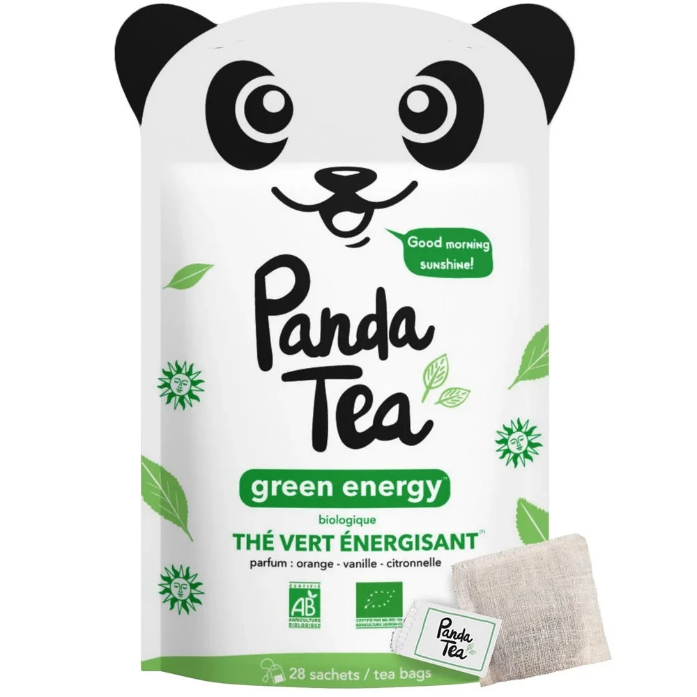 Tè Panda - Green Energy - Thé Vert Energisant - BIO - 28 bustine