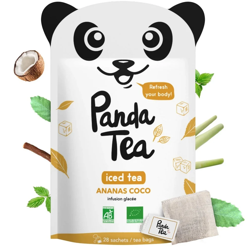 Panda Tea - Iced Tea - Ananas Coco - BIO - 28 sachets