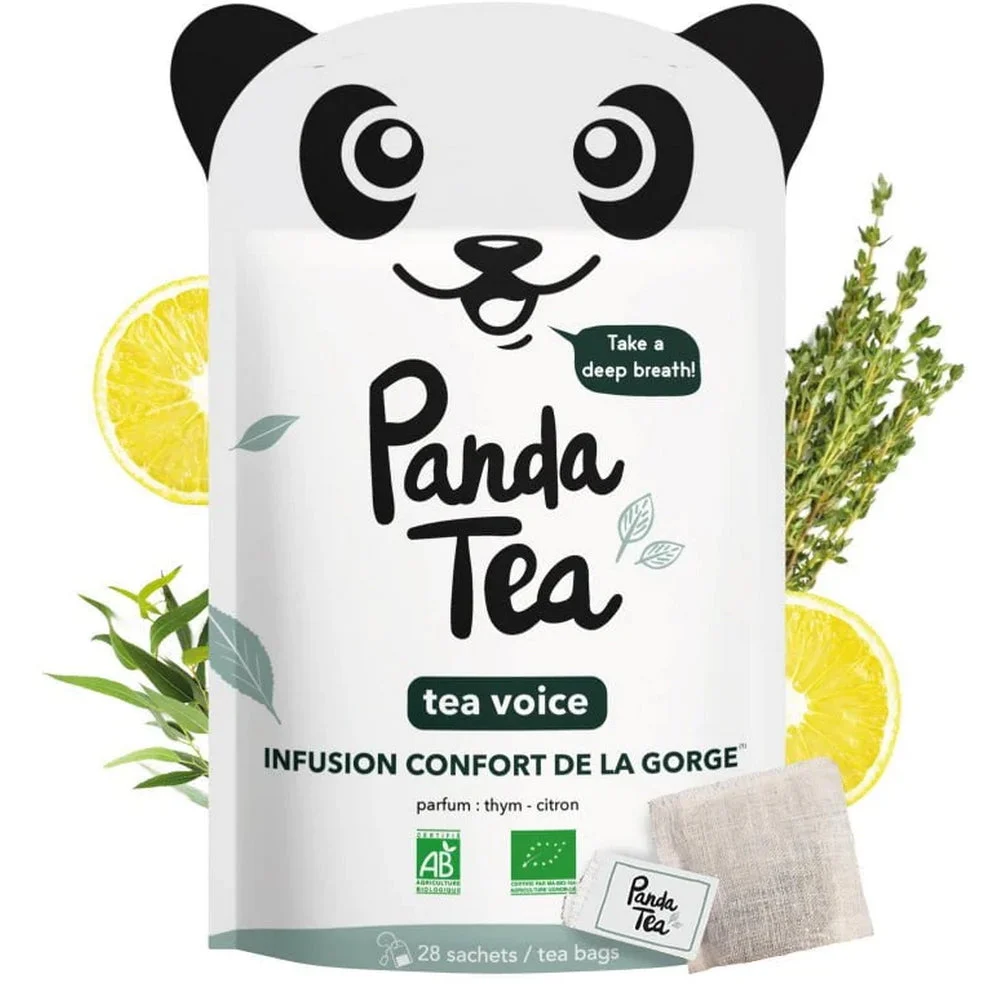 Panda Tea - Tea Voice - Infusion Confort de la Gorge - BIO - 28 sachets