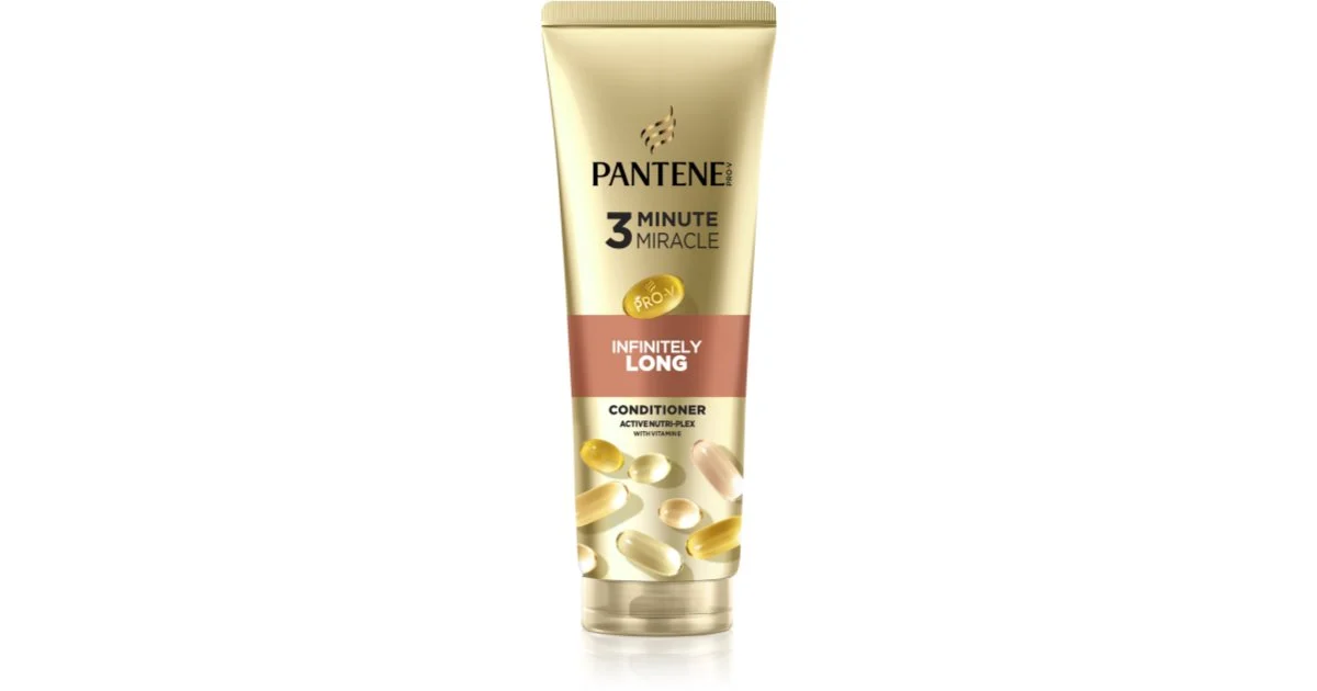 Pantene 3 Minute Miracle Infinitely Long balsamo rigenerante per capelli deboli e danneggiati 220 ml