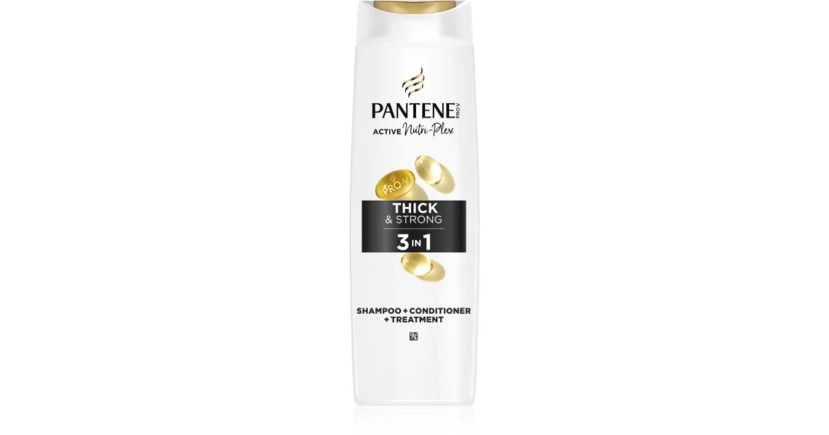 Pantene Pro-V Active Nutri Plex Thick&Strong shampoo per capelli deboli e danneggiati 3 in 1 325 ml