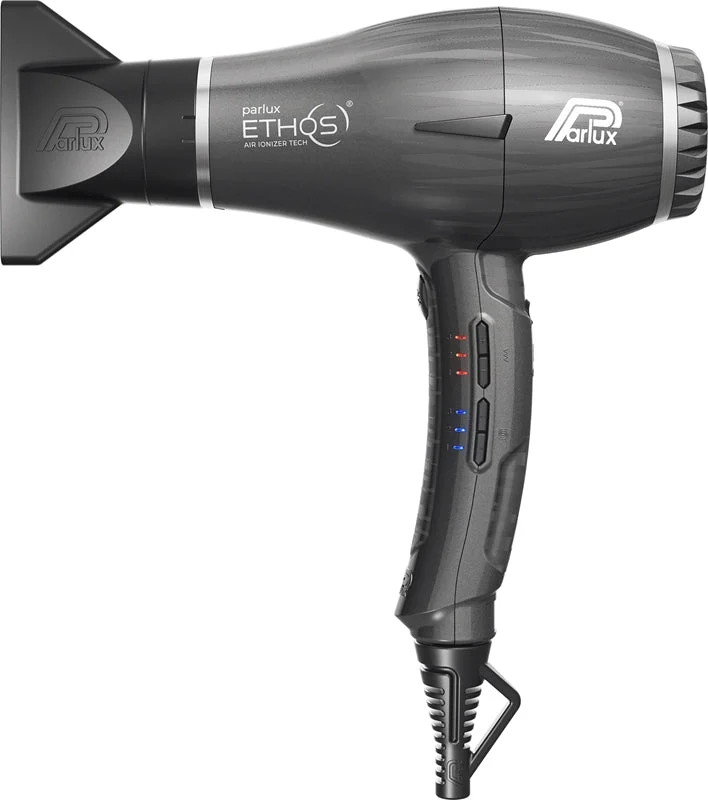 Parlux Ethos + Magic Sense asciugacapelli professionale con ionizzatore + diffusore Grigio lucido