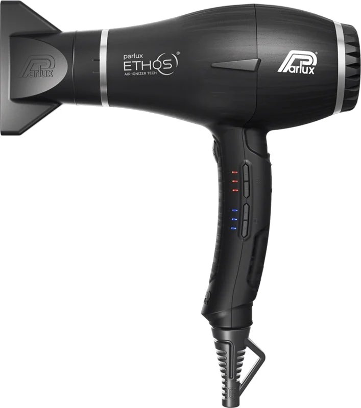 Parlux Ethos + Magic Sense asciugacapelli professionale con ionizzatore + diffusore nero