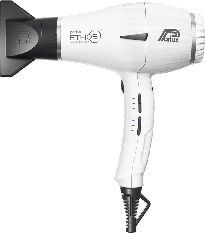 Parlux Ethos + Magic Sense asciugacapelli professionale con ionizzatore + diffusore bianco