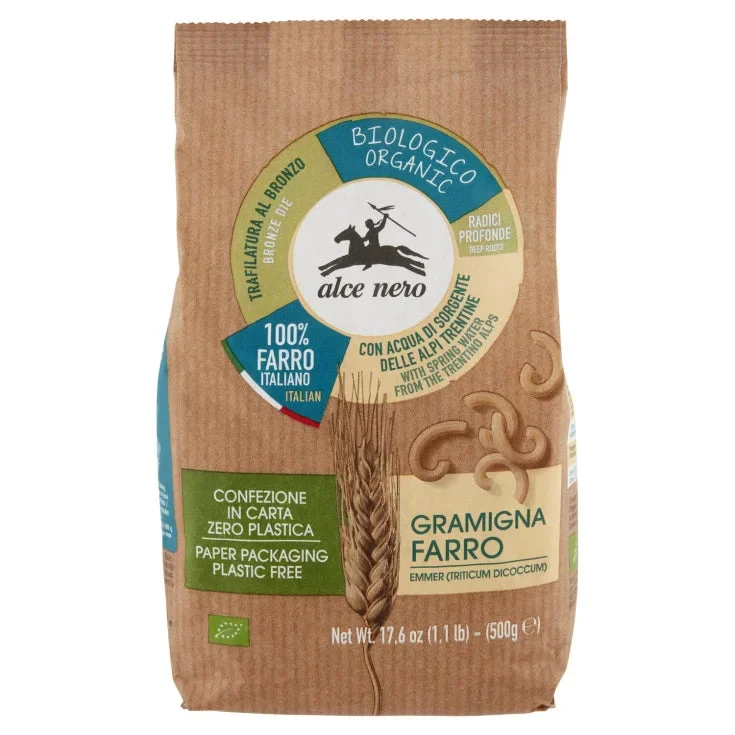 Alce nero spa Pasta di Farro Gramigna Alce Nero 500g