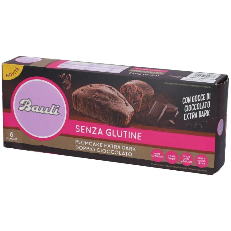 Alpipan Plumcake Extra Dark Doppio Cioccolato Bauli® 6X35G