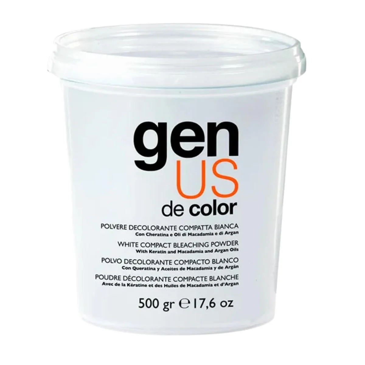 Genus polvere decolorante bianca compatta 500gr