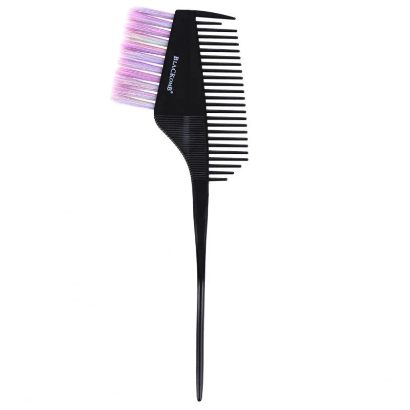 Poniks Blackomb Brush BP202 - pennello per colorazione capelli con pettine 6 cm, arcobaleno