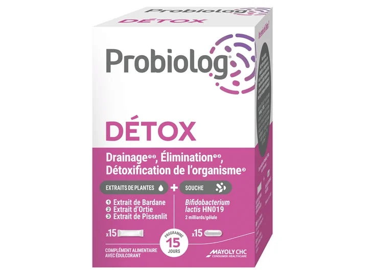 Probiolog Detox - Drenaggio, Eliminazione & Disintossicazione 15 stick + 15 capsule