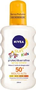 Nivea Protect & Sensitive Bambini Spray Spf 50+ 200 Ml