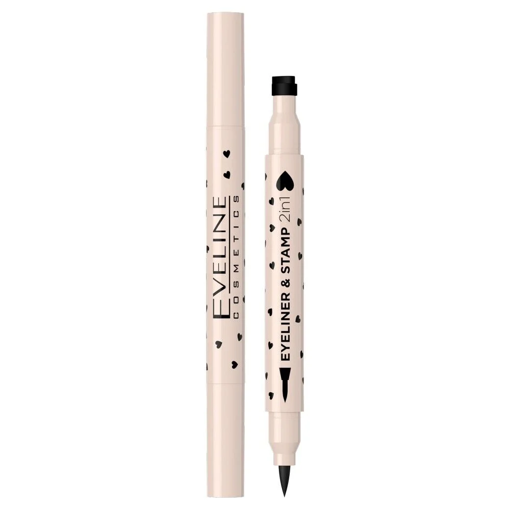 Eveline Cosmetics Variété Eyeliner Multifunzione 2 In 1 Tipo Heart 1 Pz