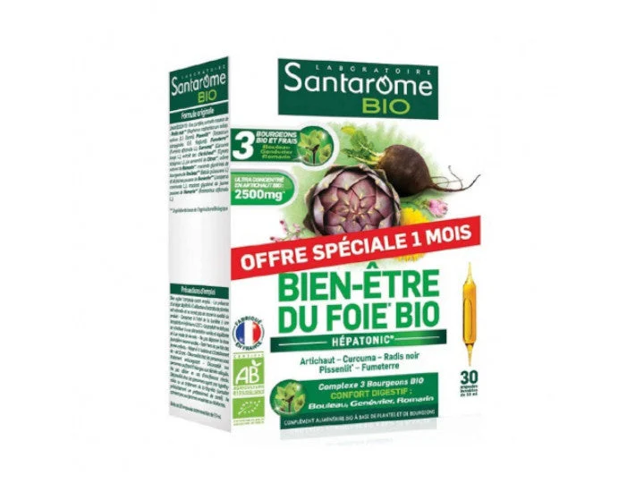Santarôme BIO Benessere del fegato 30 fiale 1 mese