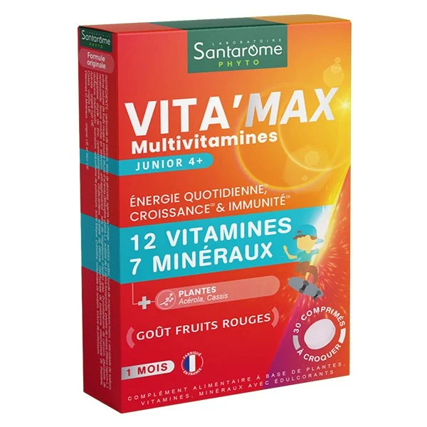 Santarome Bio Vita'max Junior Multivitaminici Energia e Vitalità 30 compresse