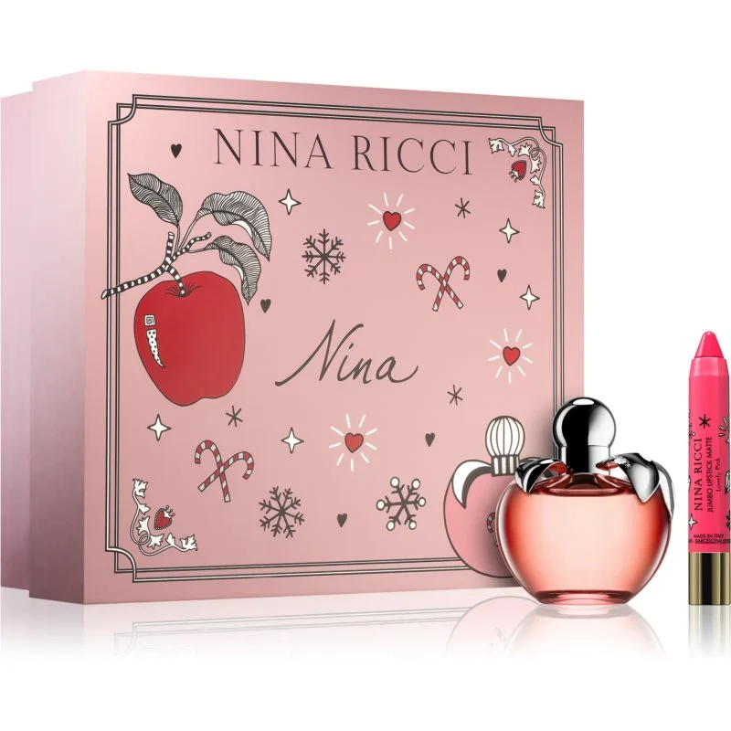 Set Nina Ricci: Les Belles Eau De Toilette da donna 80 ml + Jumbo Matte Rossetto in omaggio Fancy Pink 25 g