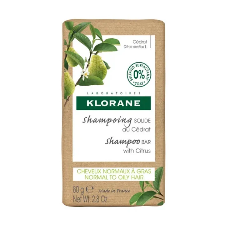 Klorane Cedrat - Shampoo Solido - Capelli da Normali a Grassi 80g