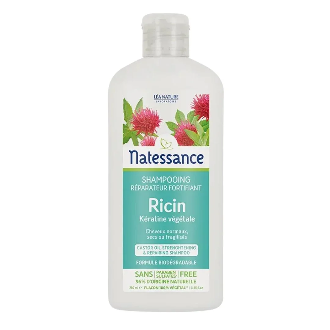 Natessance Shampoo Riparatore Fortificante E Keratina Vegetale Capelli Normali Secchi O Fragili 250 ml
