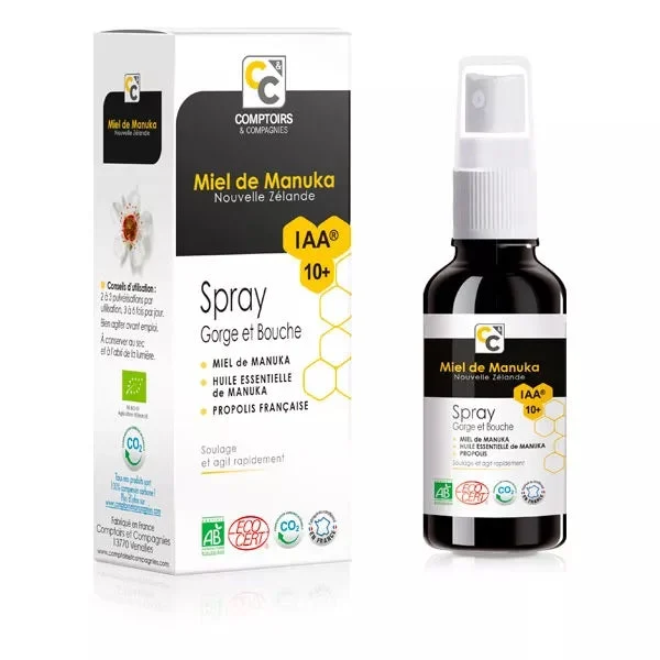 Comptoirs Et Compagnies Spray Gola/Bocca 10+ Miele Di Manuka 25ml
