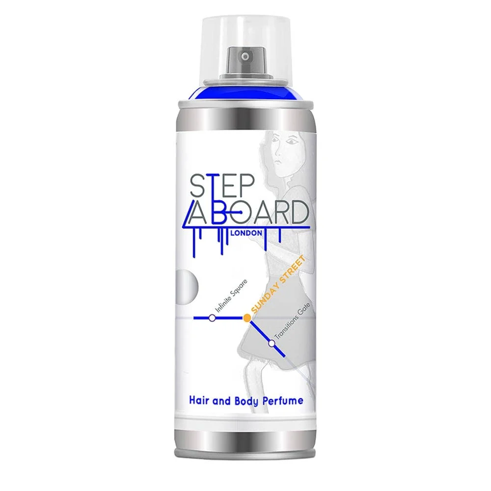 Step aboard Sunday Street profumo corpo e capelli