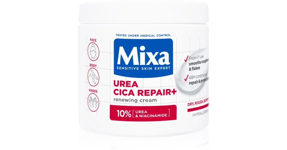 Mixa Urea Cica Repair crema rigenerante intensa per pelli secche 400 ml