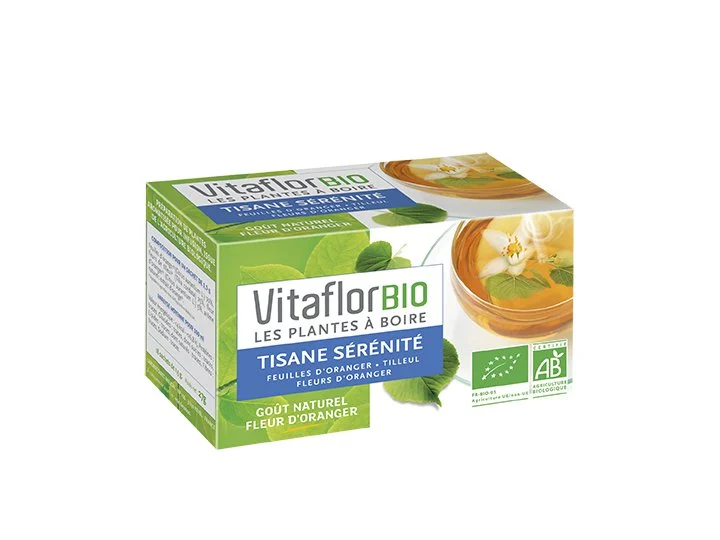 Vitaflor BIO Tisana Serenità Foglie d'Arancia Tilleul Fiori d'Arancia Gusto Naturale Fiore d'Arancia 18 bustine