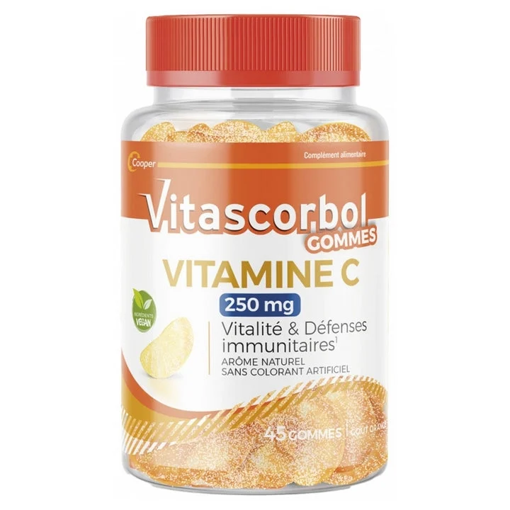 Vitascorbol Vitamina C 250 mg Vitalità e Difese Immunitarie 45 gomme