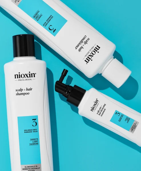 Nioxin Kit System 3 Capelli Colorati/Secchi/Danneggiati e Caduta Moderata 700ml